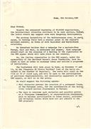 Carta do Grupo Parlamentar misto - Sinistra independente dirigida a Jorge Sampaio a convidá-lo para a Conferência de Roma para o Desarmamento Nuclear na Europa 