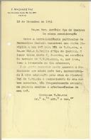 Oferta de carta de Maria Eça de Queiroz ao filho António Eça de Queiroz
