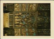 Postal ilustrado com imagem do altar da Basílica de Santa Maria