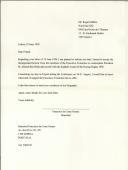 Carta de Francisco da Costa Gomes para Roger Dafflou [sic]