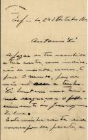 Carta de José Bessa para António José de Almeida.