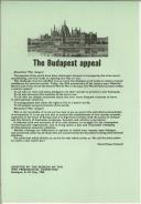 The Budapest Appeal