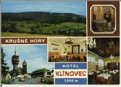 Postal com imagens do hotel Klinovec