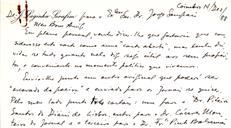 Cartão pessoal de Joaquim Laginha Serafim para Jorge Sampaio sobre o envio de uma carta aberta a alguns órgãos da comunicação social