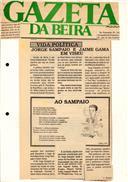 Recorte de imprensa com um artigo intitulado "Jorge Sampaio e Jaime Gama em Viseu" de Carlos Matias