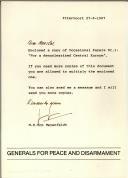 Carta remetida por M. H. Von Meyenfeldt a Francisco da Costa Gomes