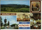 Postal com imagens do hotel Klinovec